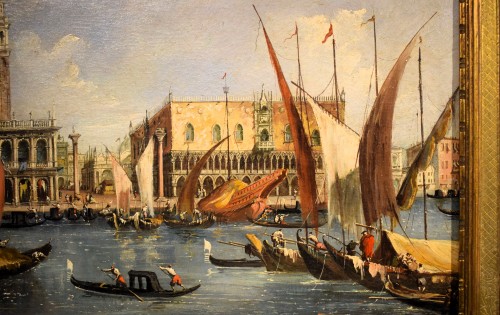 Louis XVI - Venise, bassin de Saint-Marc - école vénitienne de la fin du 18e siècle